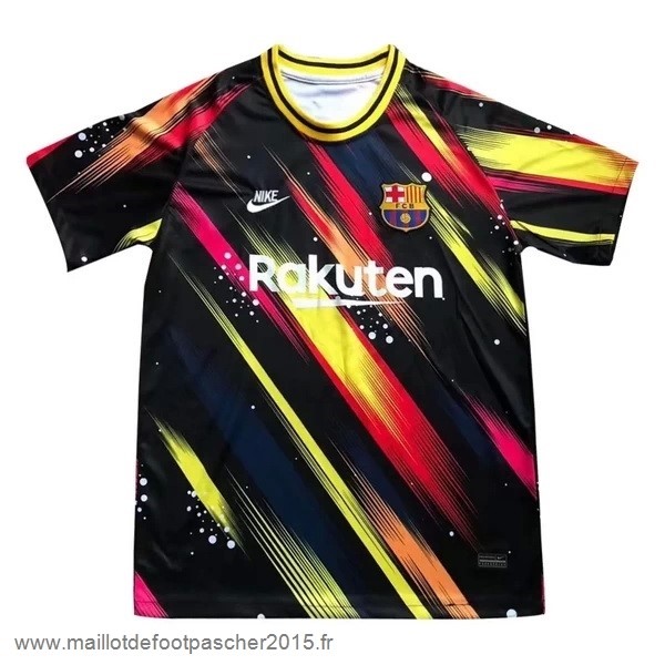 Maillot Foot Achat Entrainement Barcelona 2020 2021 Noir Jaune