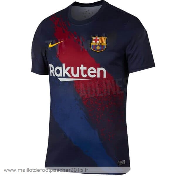 Maillot Foot Achat Entrainement Barcelone 2019 2020 Noir Rouge