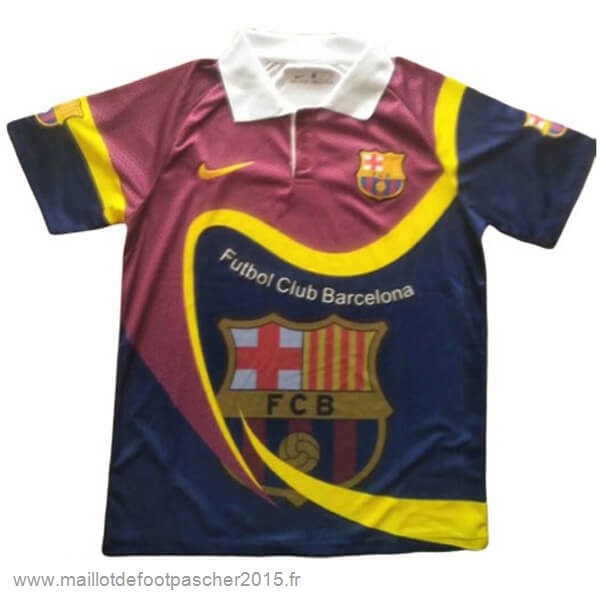 Maillot Foot Achat Entrainement Barcelone 2019 2020 Rouge Jaune