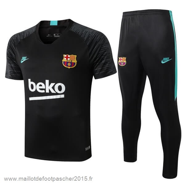 Maillot Foot Achat Entrainement Conjunto Completo Barcelone 2019 2020 Noir Vert