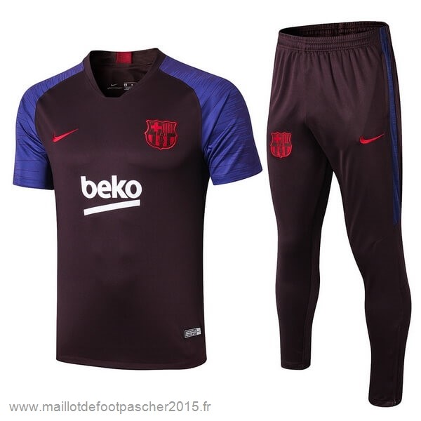 Maillot Foot Achat Entrainement Conjunto Completo Barcelone 2019 2020 Purpura Marine