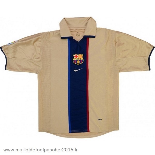 Maillot Foot Achat Exterieur Maillot Barcelona Rétro 2001 2003 Jaune