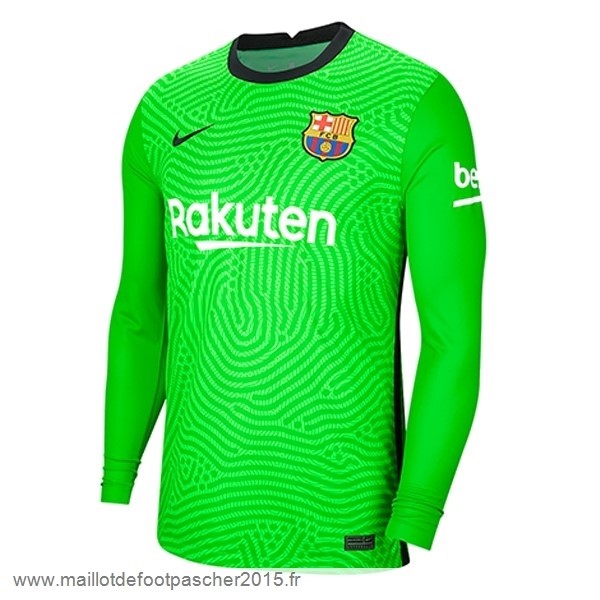 Maillot Foot Achat Gardien Manches Longues Barcelona 2020 2021 Vert