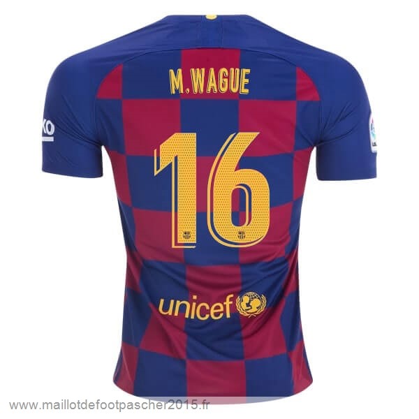 Maillot Foot Achat NO.16 Wague Domicile Maillot Barcelone 2019 2020 Jaune