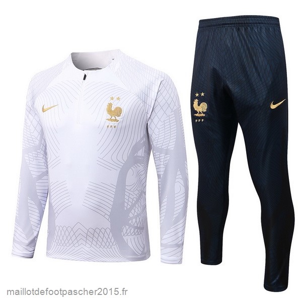 Maillot Foot Achat Survêtements France 2022 Blanc