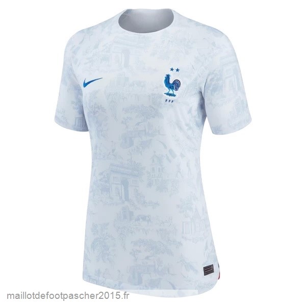 Maillot Foot Achat Exterieur Maillot Femme France 2022 Blanc