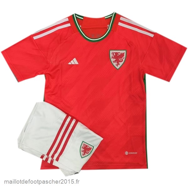 Maillot Foot Achat Domicile Conjunto De Enfant Pays de Galles 2022 Rouge