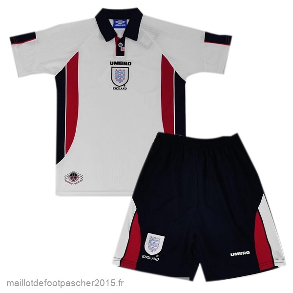 Maillot Foot Achat Domicile Conjunto De Enfant Angleterre Rétro 1998 Blanc