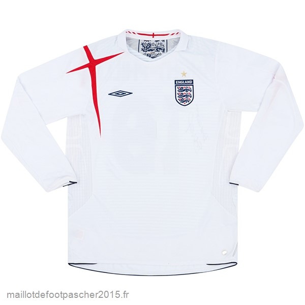 Maillot Foot Achat Domicile Maillot Manches Longues Angleterre Rétro 2006 Blanc