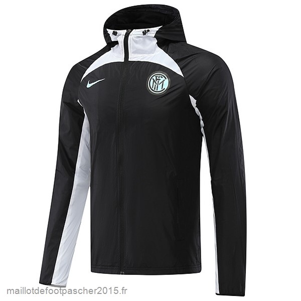 Maillot Foot Achat Coupe Vent Inter Milán 2022 2023 Noir Blanc