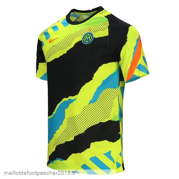 Maillot Foot Achat Entrainement Inter Milán 2022 2023 Jaune Noir