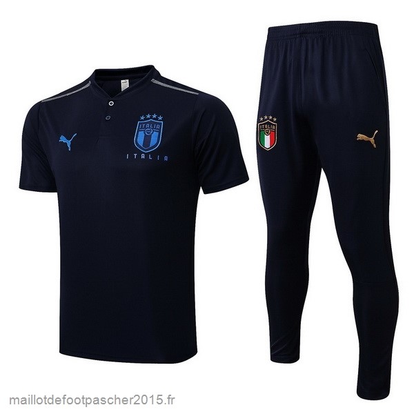 Maillot Foot Achat Ensemble Complet Polo Italie 2022 Bleu Marine