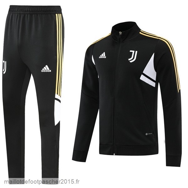 Maillot Foot Achat Survêtements Juventus 2022 2023 Noir Blanc Jaune