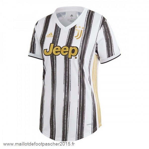 Maillot Foot Achat Domicile Maillot Femme Juventus 2020 2021 Noir Blanc