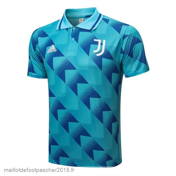 Maillot Foot Achat Polo Juventus 2022 2023 Bleu Vert