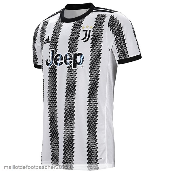 Maillot Foot Achat Domicile Maillot Juventus 2022 2023 Blanc Noir