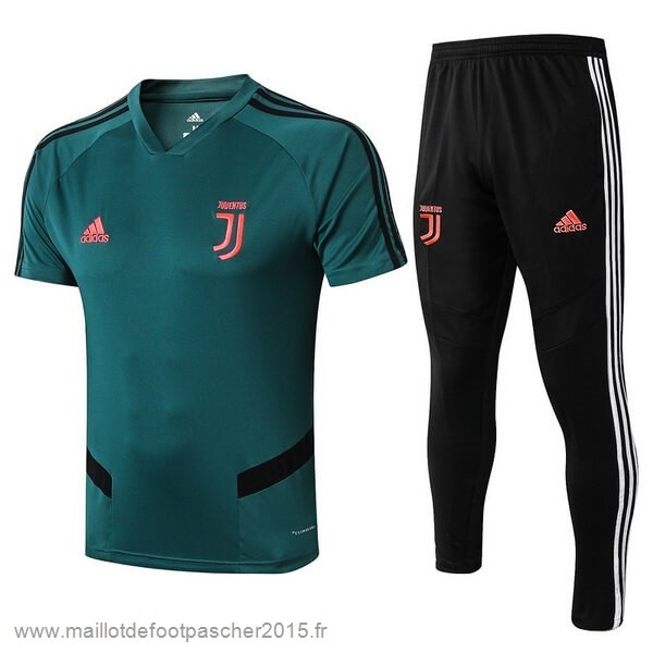 Maillot Foot Achat Entrainement Conjunto Completo Juventus 2019 2020 Vert Noir