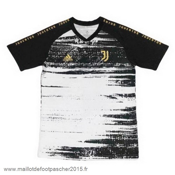 Maillot Foot Achat Entrainement Juventus 2020 2021 Noir Blanc