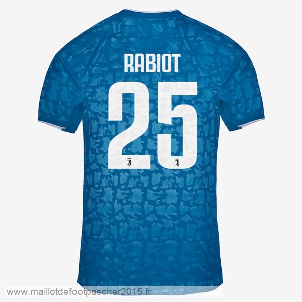 Maillot Foot Achat NO.25 Rabiot Third Maillot Juventus 2019 2020 Bleu