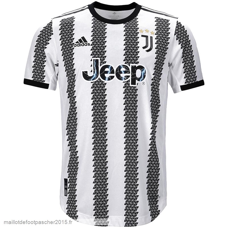 Maillot Foot Achat Thailande Domicile Joueurs Maillot Juventus 2022 2023 Blanc Noir