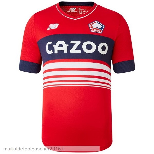 Maillot Foot Achat Thailande Domicile Maillot Lille 2022 2023 Rouge