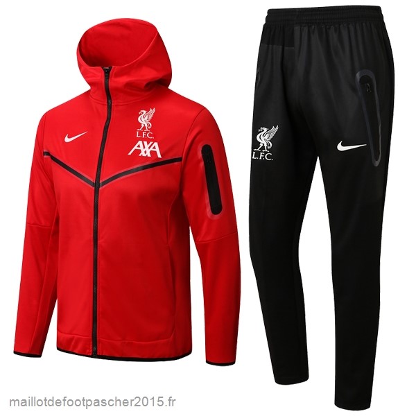 Maillot Foot Achat Sweat Shirt Capuche Liverpool 2022 2023 Rouge Noir