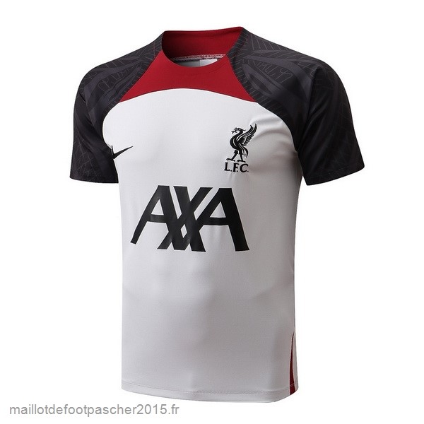 Maillot Foot Achat Entrainement Liverpool 2022 2023 Blanc Rouge Noir