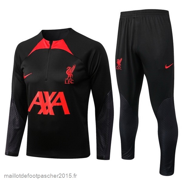 Maillot Foot Achat Survêtements Enfant Liverpool 2022 2023 Noir I Rouge