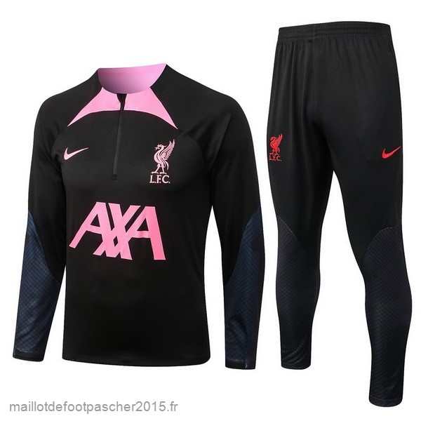 Maillot Foot Achat Survêtements Enfant Liverpool 2022 2023 Noir Rose