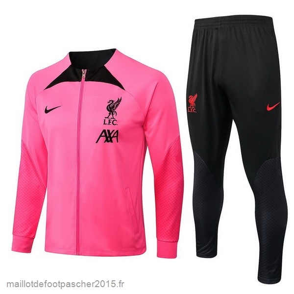 Maillot Foot Achat Survêtements Enfant Liverpool 2022 2023 Rose Noir