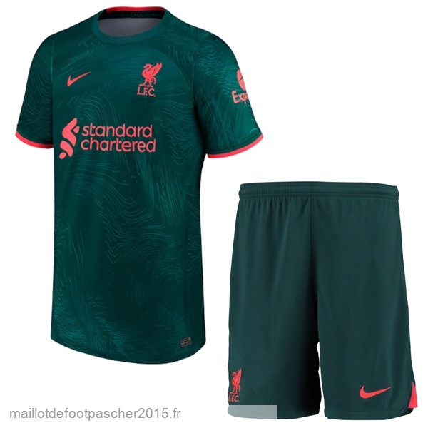 Maillot Foot Achat Third Conjunto De Enfant Liverpool 2022 2023 Vert