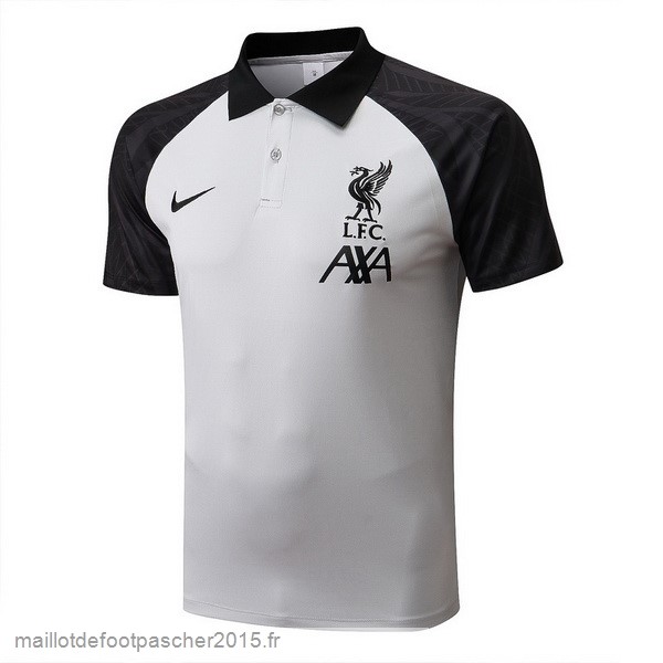 Maillot Foot Achat Polo Liverpool 2022 2023 Blanc Noir