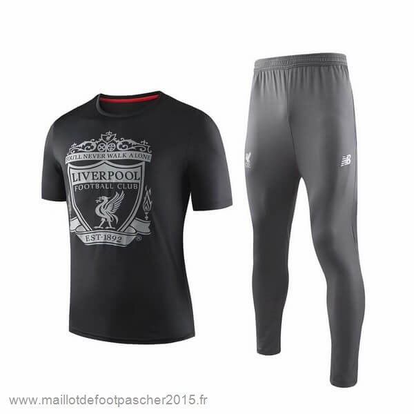 Maillot Foot Achat Entrainement Conjunto Completo Liverpool 2019 2020 Noir Gris