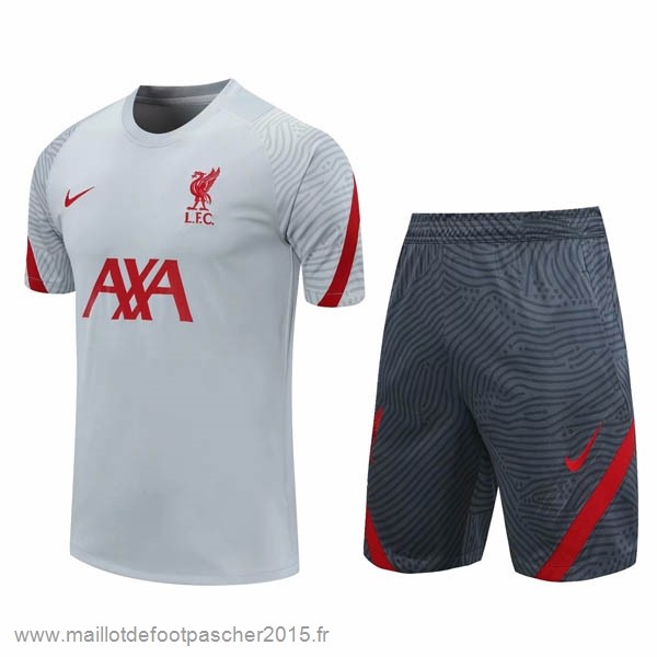 Maillot Foot Achat Entrainement Ensemble Complet Liverpool 2020 2021 Gris