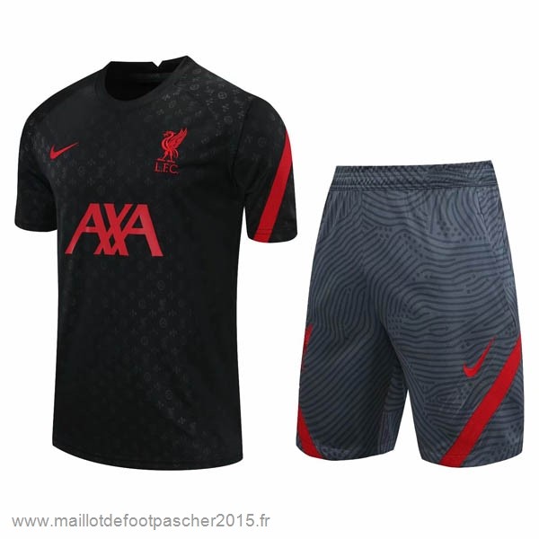 Maillot Foot Achat Entrainement Ensemble Complet Liverpool 2020 2021 Noir Gris