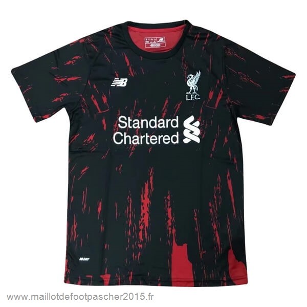 Maillot Foot Achat Entrainement Liverpool 2019 2020 Noir Rouge