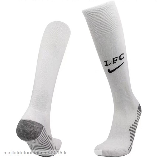 Maillot Foot Achat Exterieur Chaussette Liverpool 2022 2023 Blanc