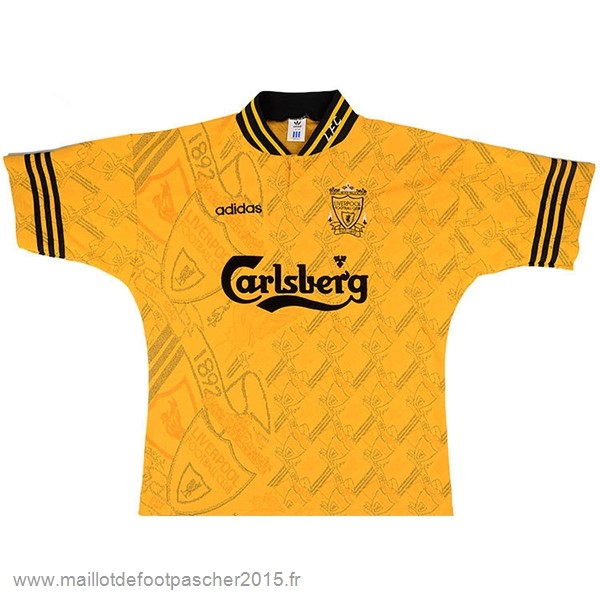 Maillot Foot Achat Exterieur Maillot Liverpool Rétro 1994 1996 Jaune