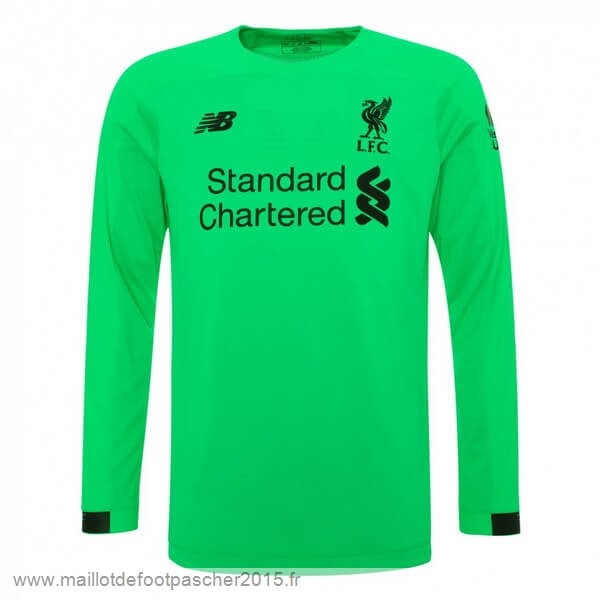 Maillot Foot Achat Manches Longues Gardien Liverpool 2019 2020 Vert