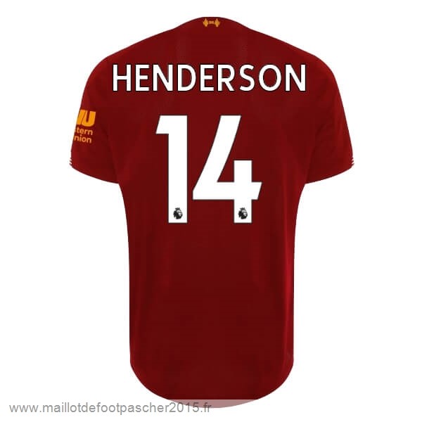 Maillot Foot Achat NO.14 Henderson Domicile Maillot Liverpool 2019 2020 Rouge