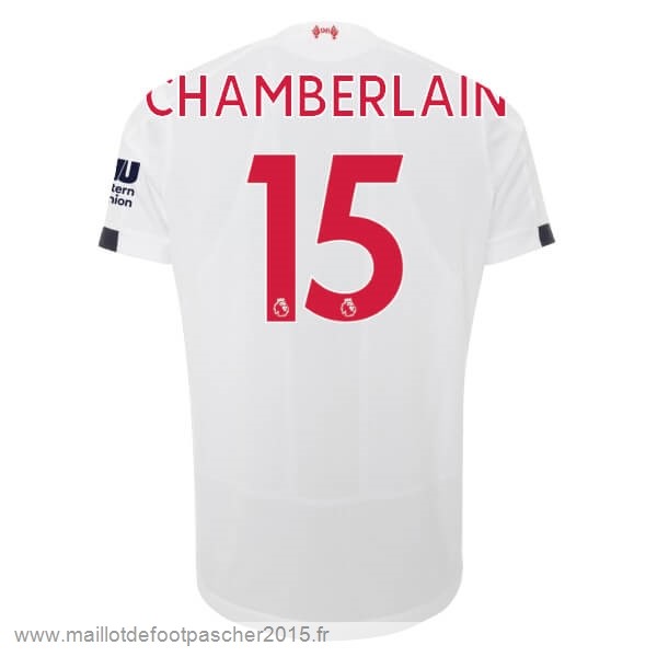 Maillot Foot Achat NO.15 Chamberlain Exterieur Maillot Liverpool 2019 2020 Blanc