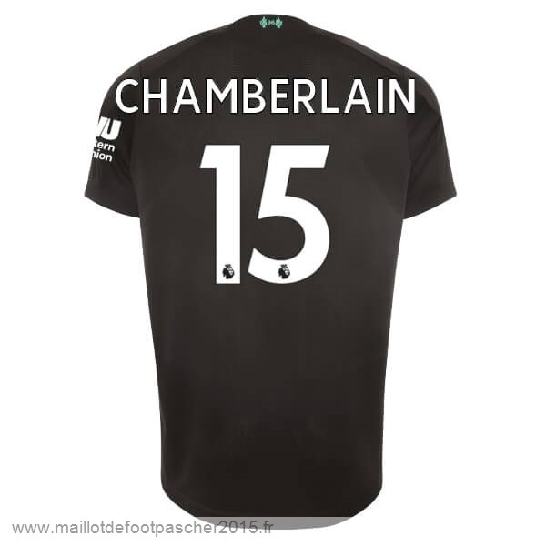 Maillot Foot Achat NO.15 Chamberlain Third Maillot Liverpool 2019 2020 Noir