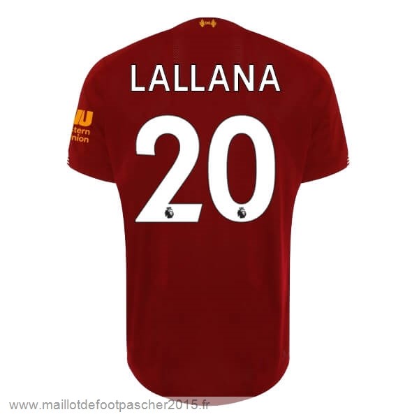 Maillot Foot Achat NO.20 Lallana Domicile Maillot Liverpool 2019 2020 Rouge