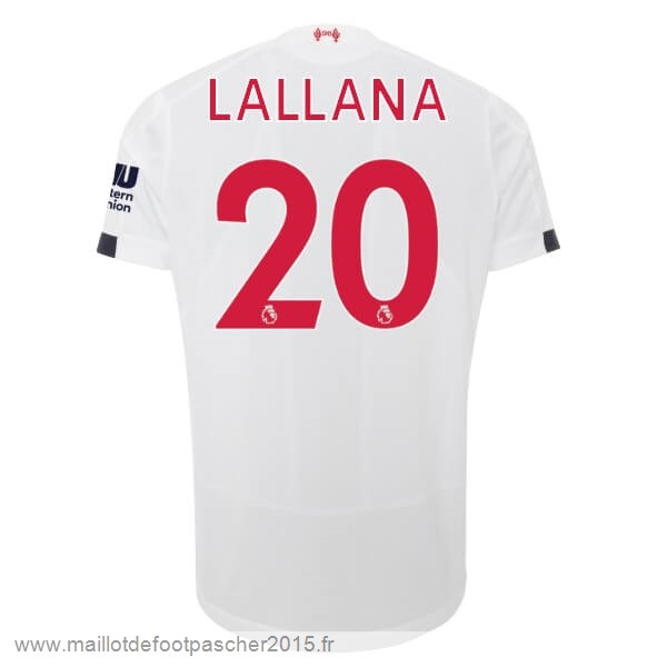 Maillot Foot Achat NO.20 Lallana Exterieur Maillot Liverpool 2019 2020 Blanc