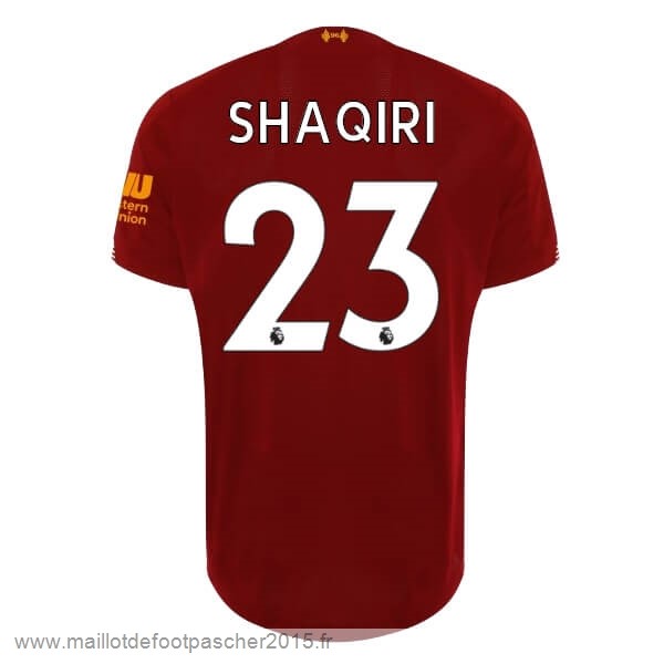 Maillot Foot Achat NO.23 Shaqiri Domicile Maillot Liverpool 2019 2020 Rouge