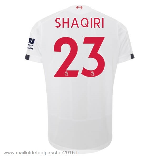 Maillot Foot Achat NO.23 Shaqiri Exterieur Maillot Liverpool 2019 2020 Blanc