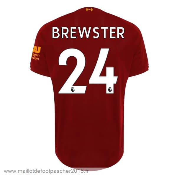 Maillot Foot Achat NO.24 Brewster Domicile Maillot Liverpool 2019 2020 Rouge