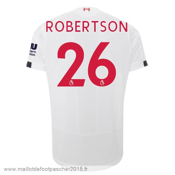 Maillot Foot Achat NO.26 Robertson Exterieur Maillot Liverpool 2019 2020 Blanc