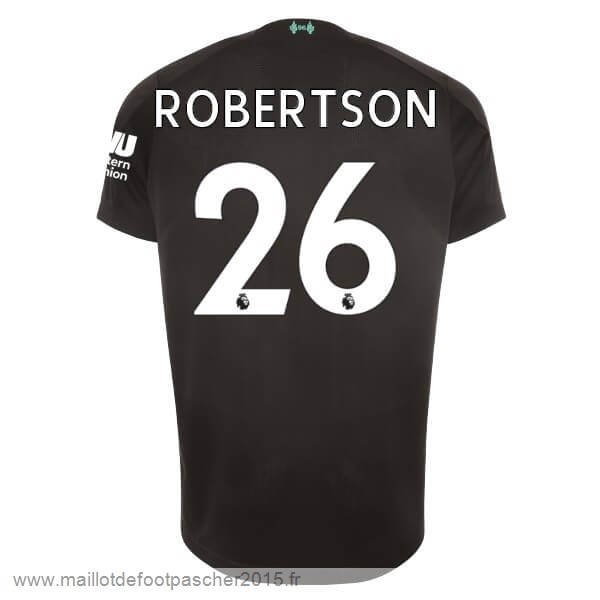 Maillot Foot Achat NO.26 Robertson Third Maillot Liverpool 2019 2020 Noir