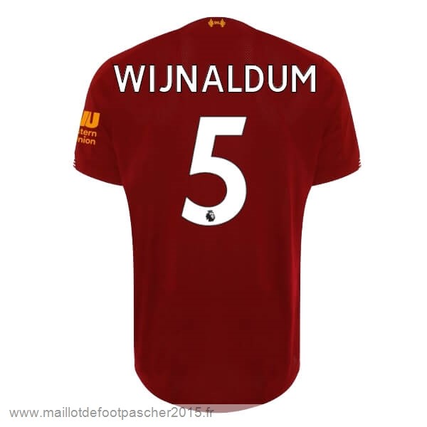 Maillot Foot Achat NO.5 Wijnaldum Domicile Maillot Liverpool 2019 2020 Rouge